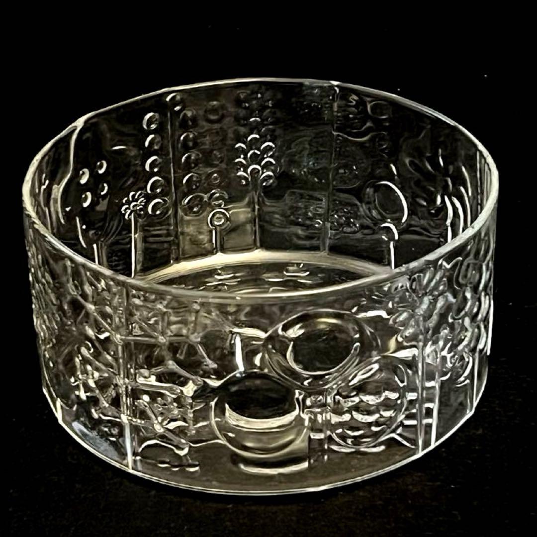 [廃盤希少] ヌータヤルヴィ フローラ ボウル 15cm クリア イッタラ