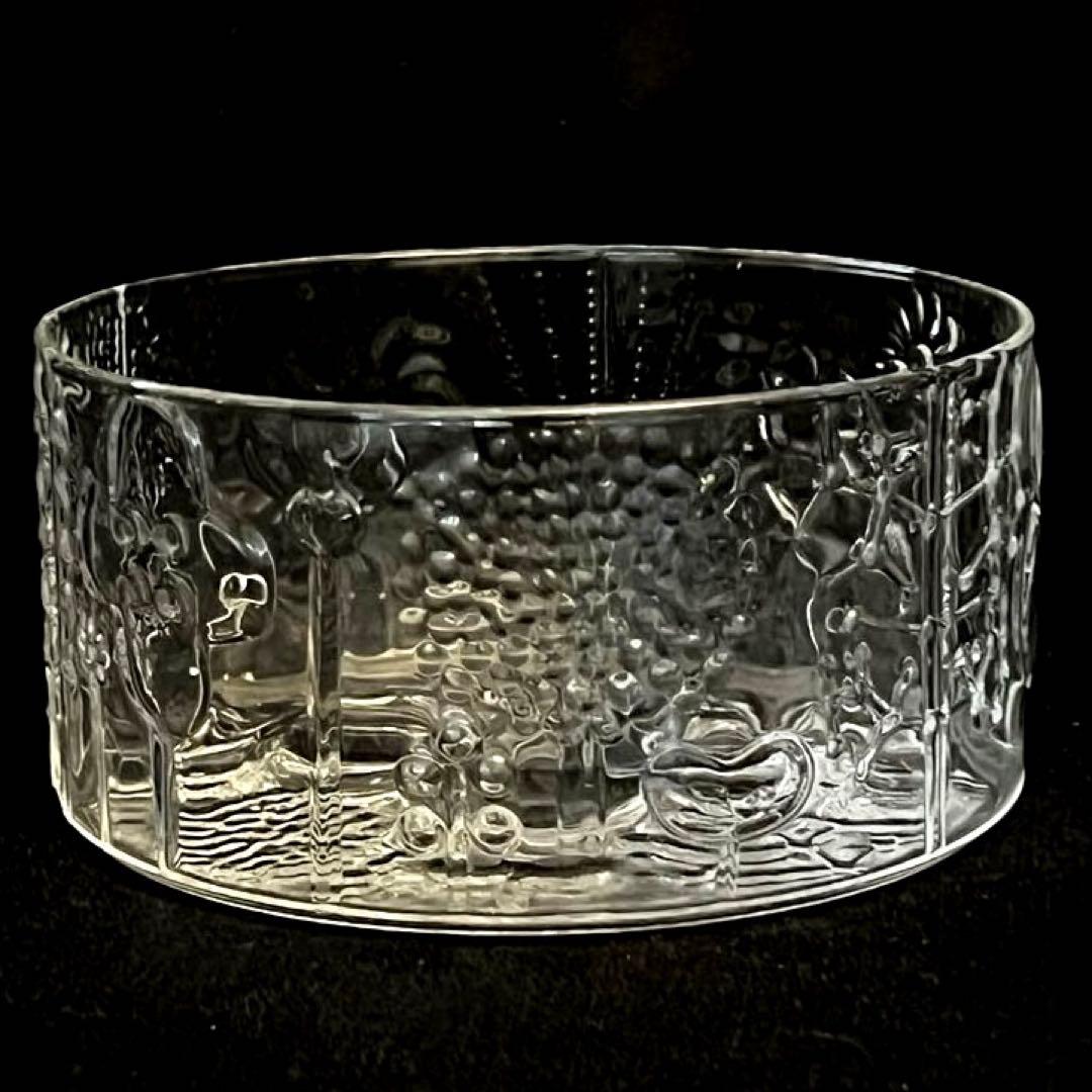 [廃盤希少] ヌータヤルヴィ フローラ ボウル 15cm クリア イッタラ