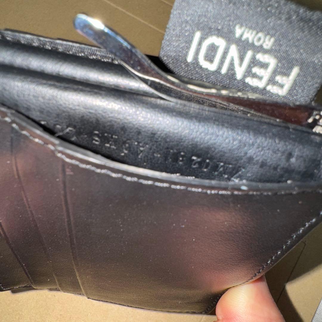 モノグラム柄 マネークリップ ブラウン系