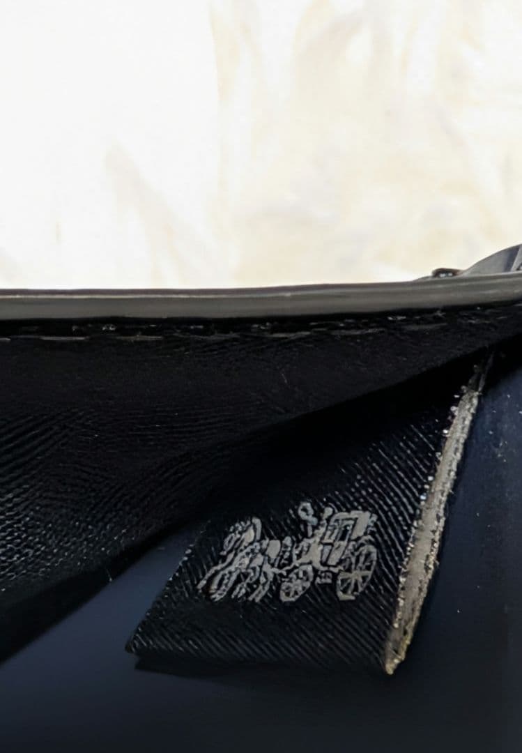 COACH F66551 シグネチャー 二つ折り財布 チャコールブラックネイビー