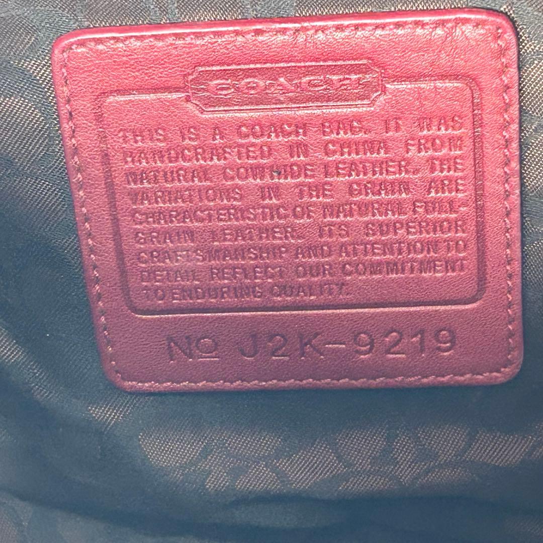 オールドコーチ ショルダーバッグ エルゴ ホーボー ワンショルダー 赤