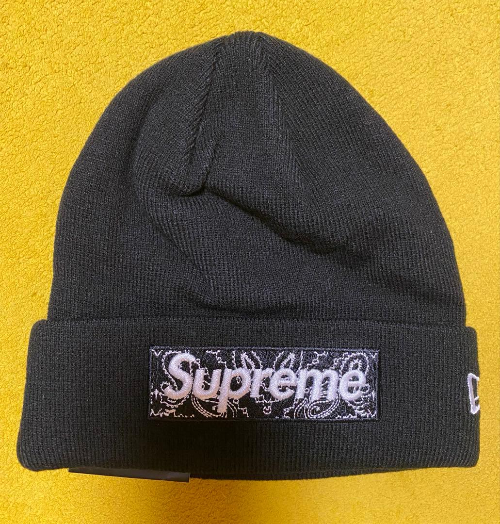 シュプリームx New Era Box Logo ニット帽 ニットキャップ