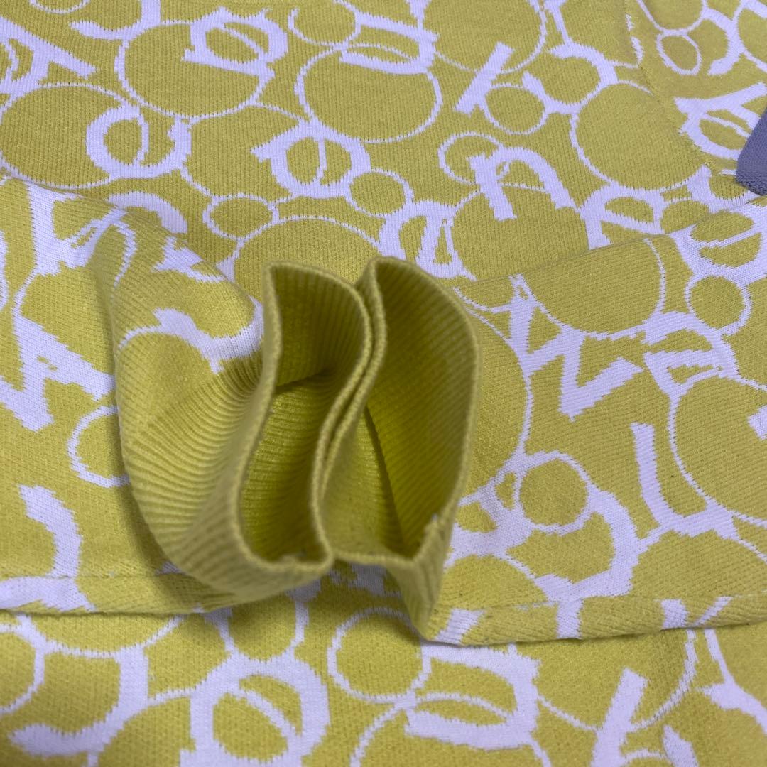 ニューバランス　ゴルフ　セットアップ　ニット　スカート　黄色　白　サイズＭ　美品