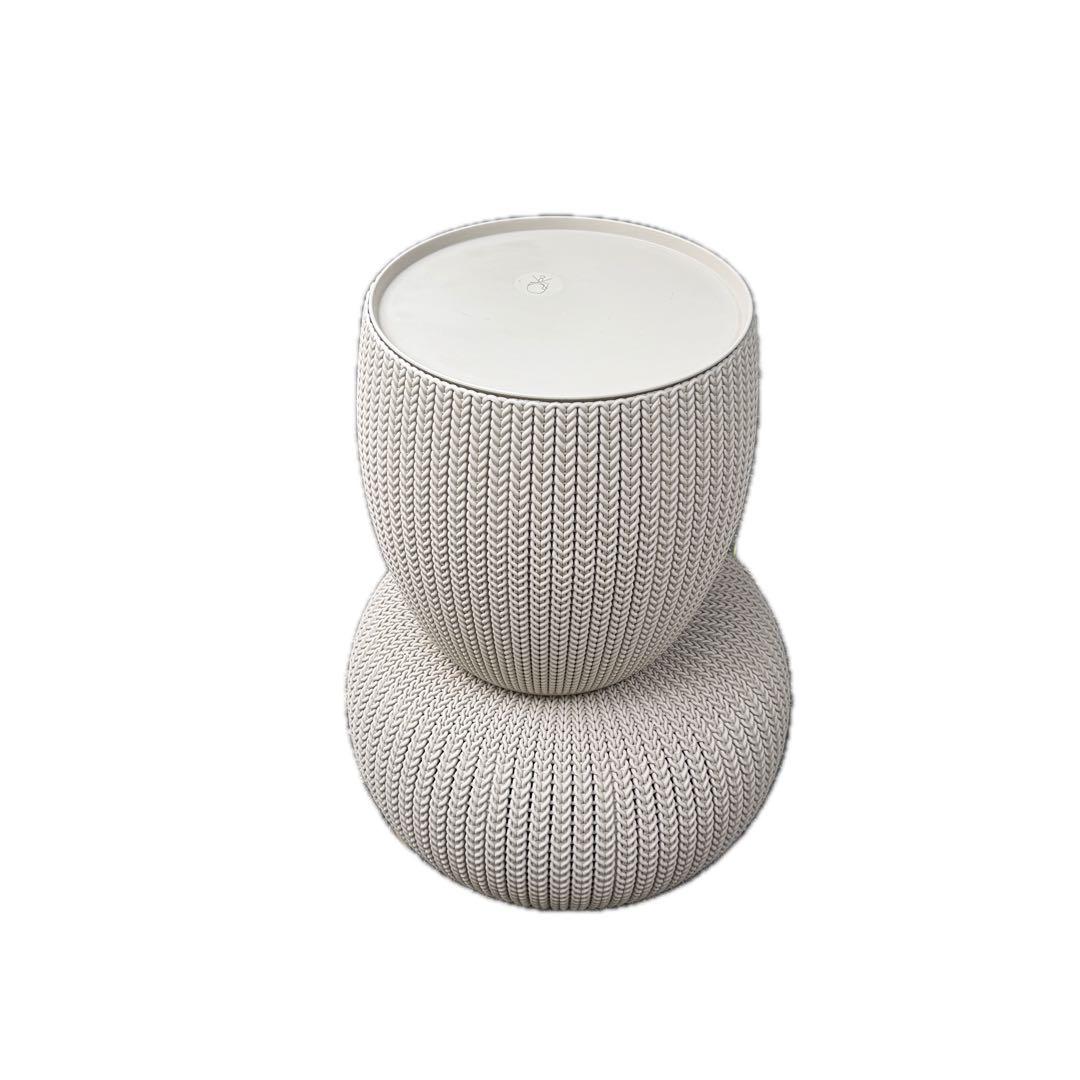 KETER ケター　ガーデンファニチャー ニット調　3点セット