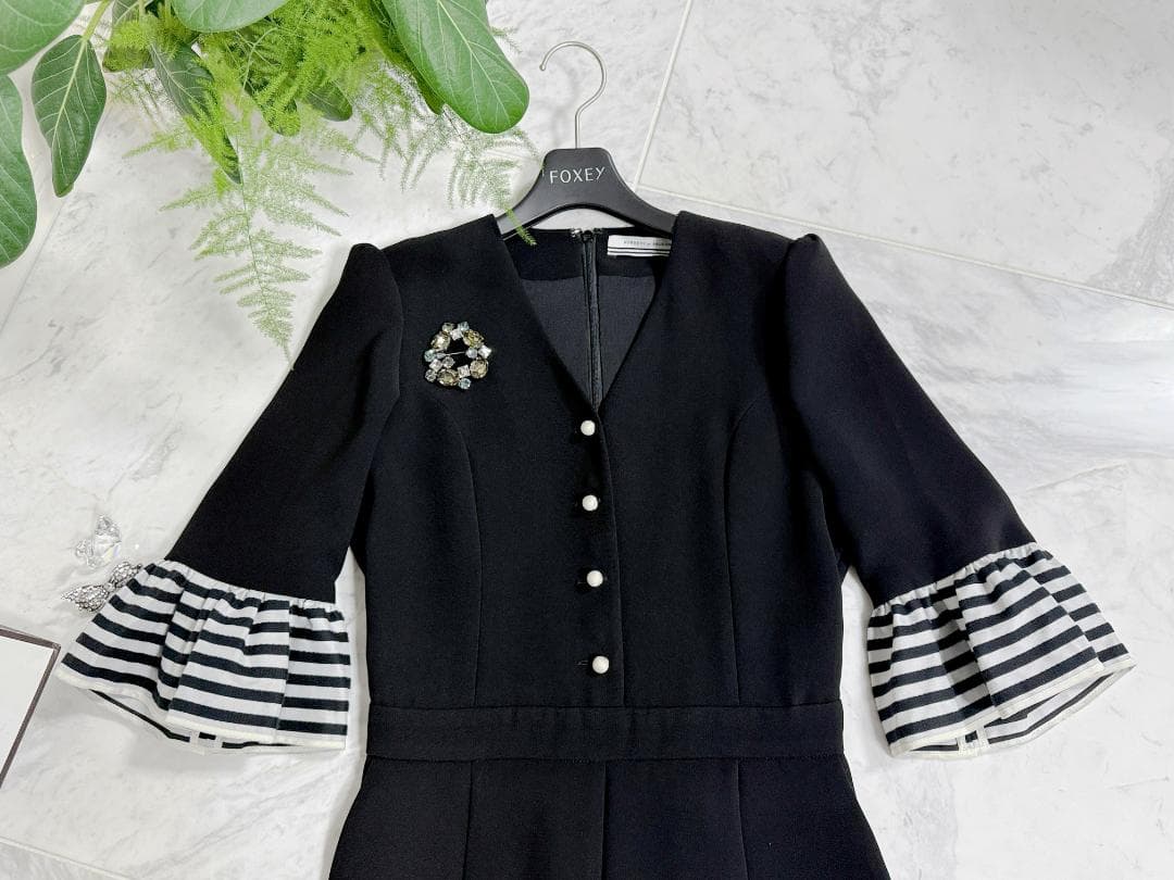 極美品★ボーダーズアットバルコニー ジャンプスーツ 36