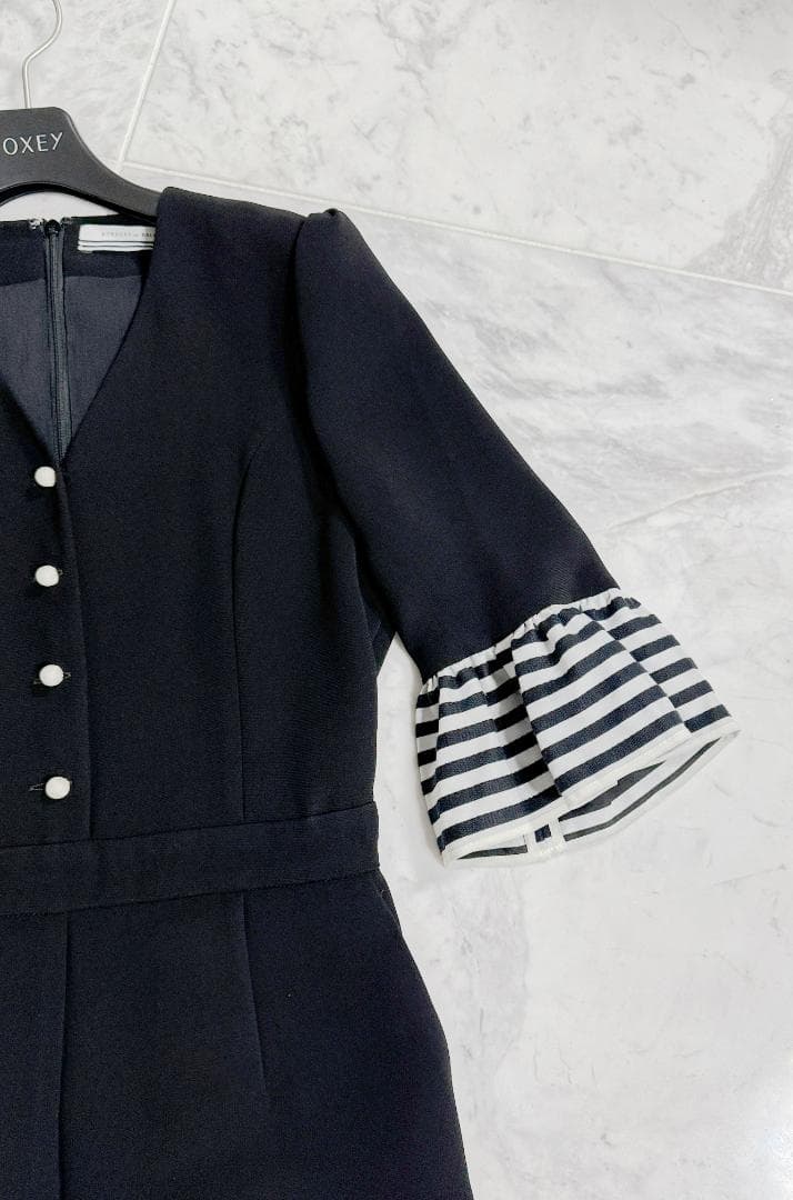 極美品★ボーダーズアットバルコニー ジャンプスーツ 36