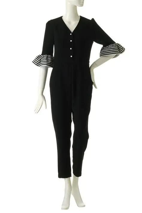 極美品★ボーダーズアットバルコニー ジャンプスーツ 36