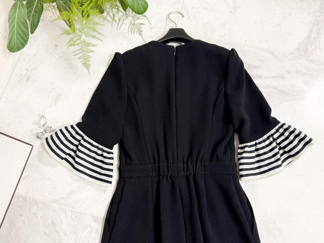 極美品★ボーダーズアットバルコニー ジャンプスーツ 36