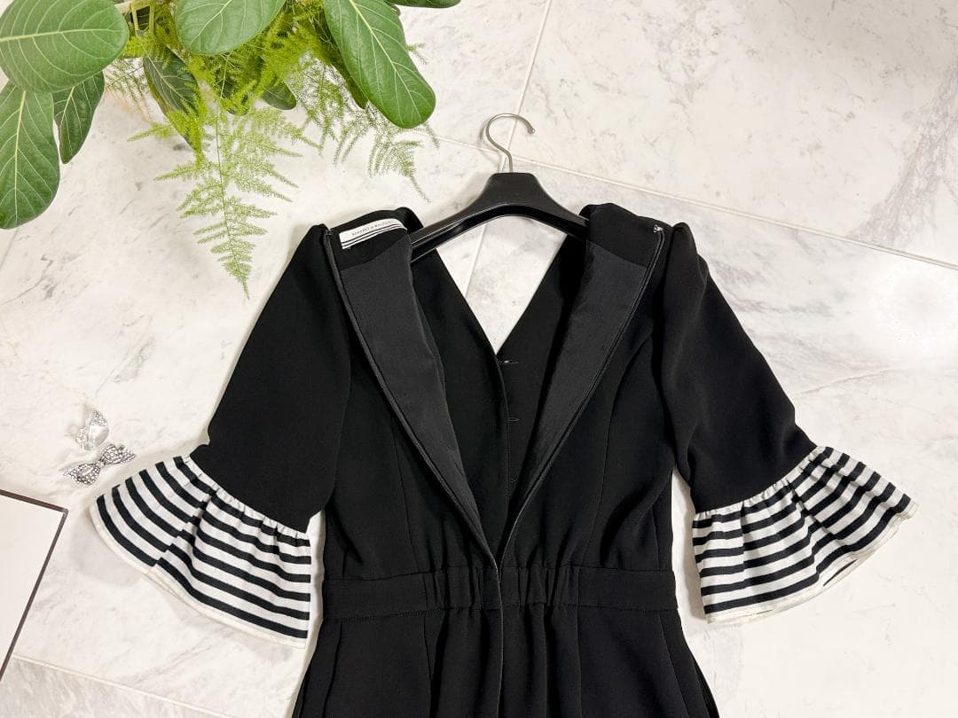 極美品★ボーダーズアットバルコニー ジャンプスーツ 36