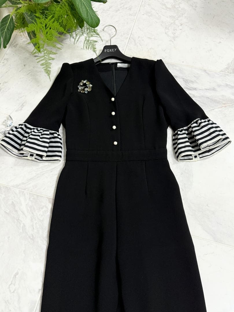 極美品★ボーダーズアットバルコニー ジャンプスーツ 36