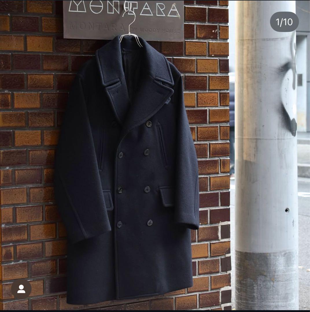 ジャケット・アウター blurhms ROOTSTOCK Wool Melton Pea Coat