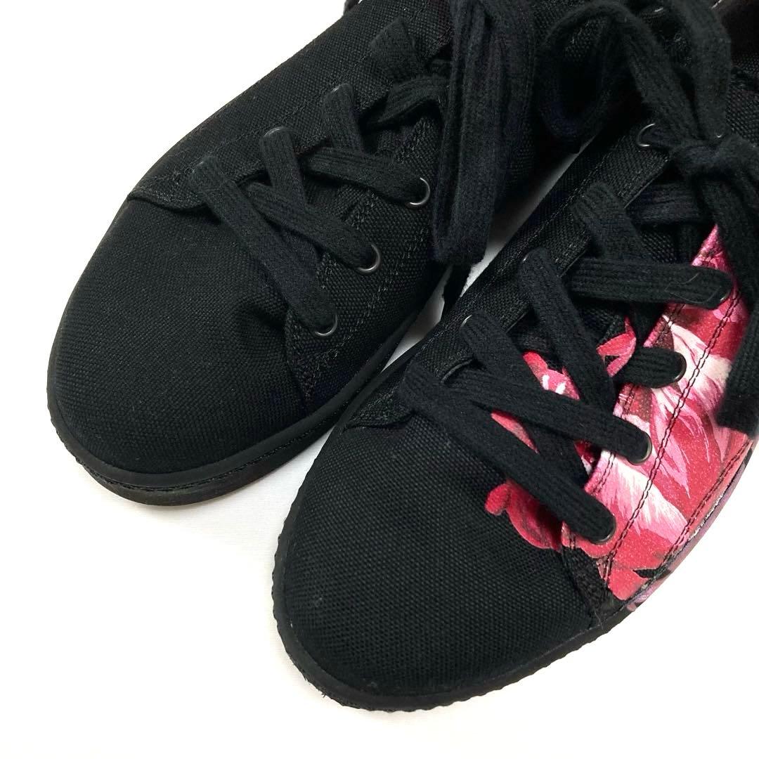 Y's ワイズ DESIGN PRINT CANVAS SNEAKER 黒4