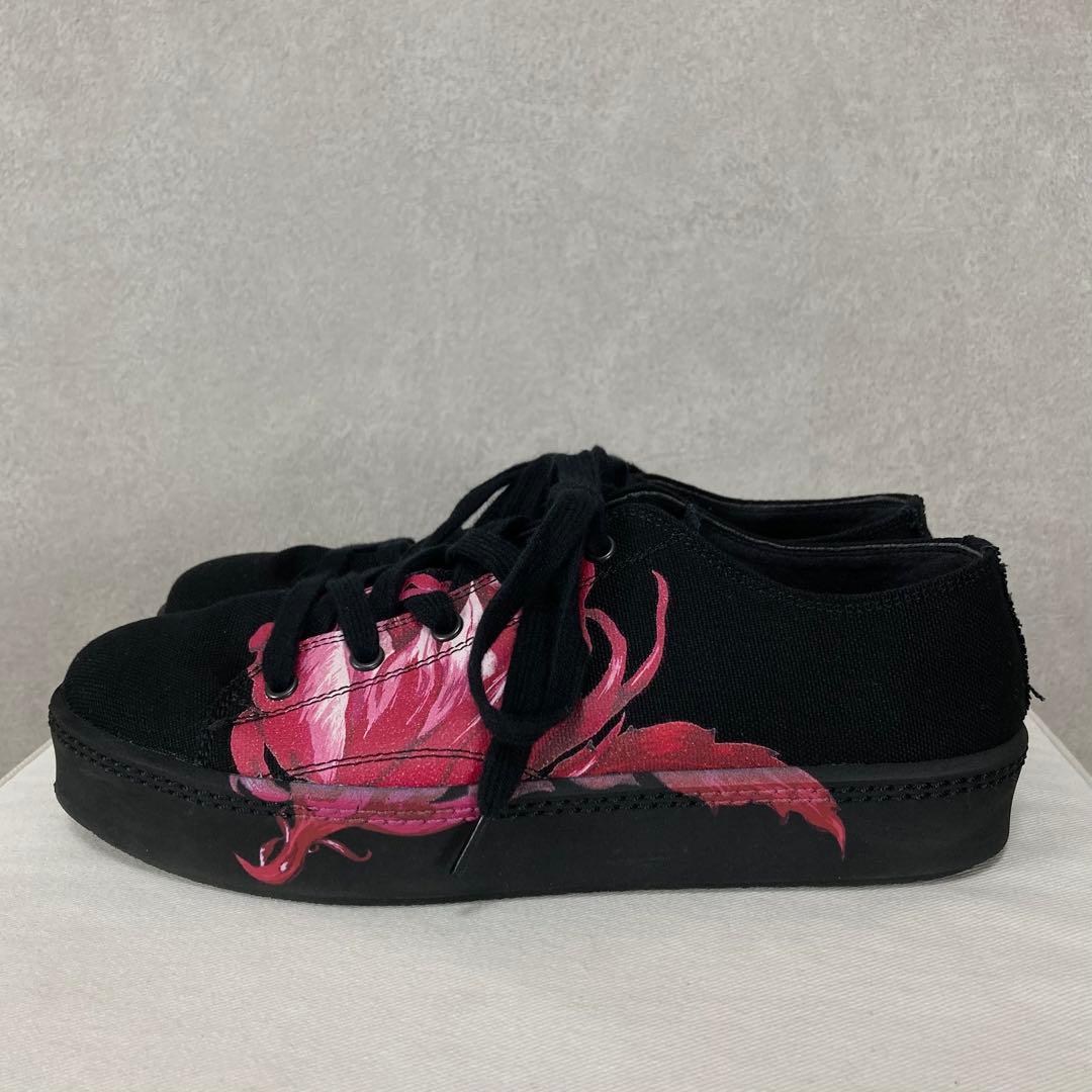 Y's ワイズ DESIGN PRINT CANVAS SNEAKER 黒4