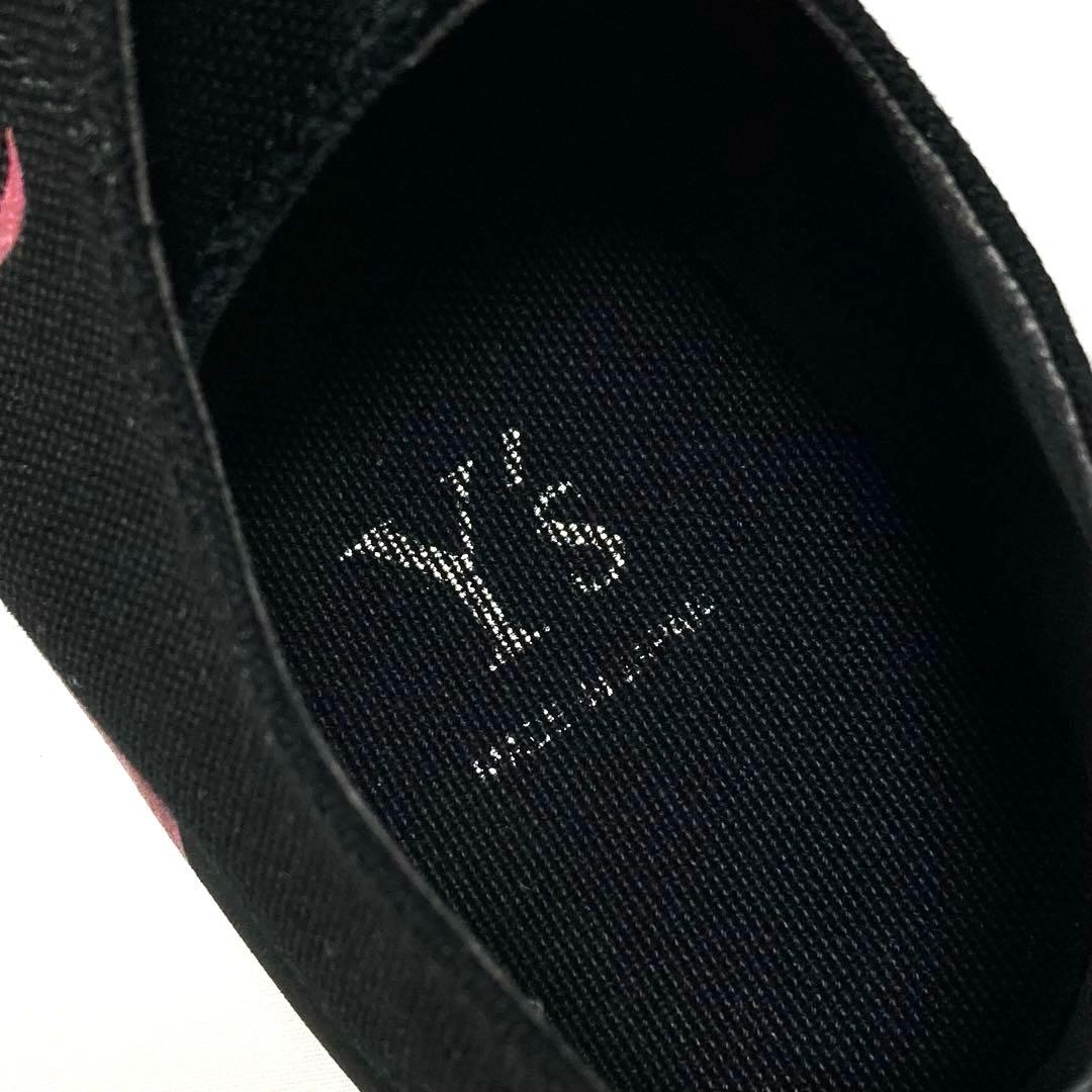 Y's ワイズ DESIGN PRINT CANVAS SNEAKER 黒4