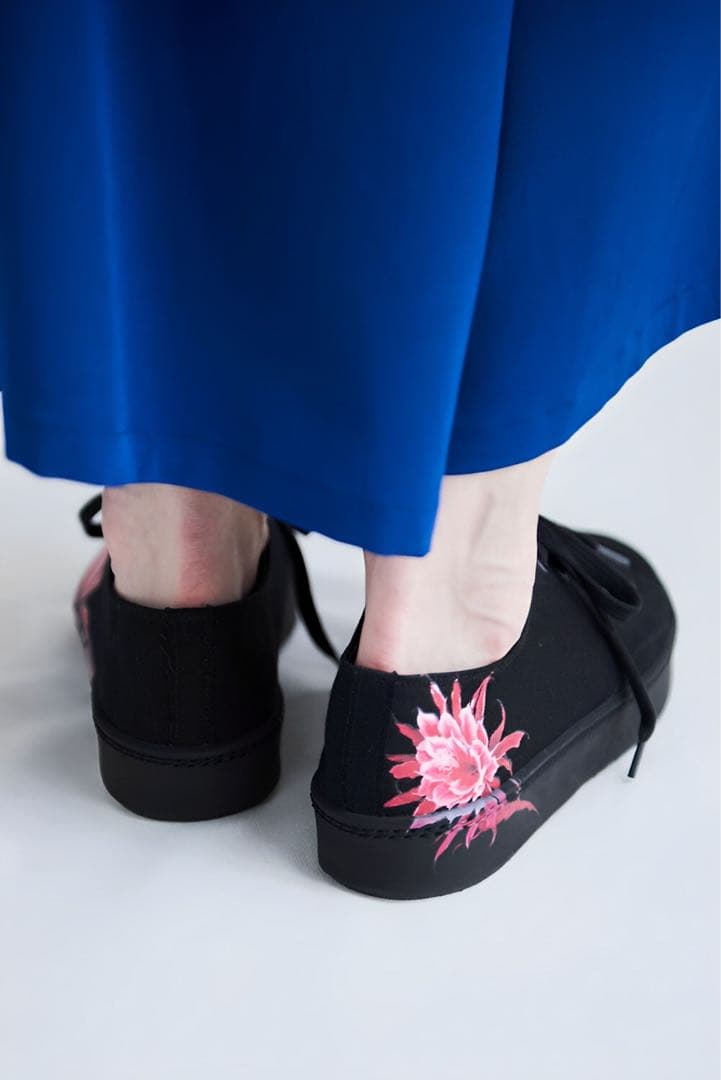 Y's ワイズ DESIGN PRINT CANVAS SNEAKER 黒4