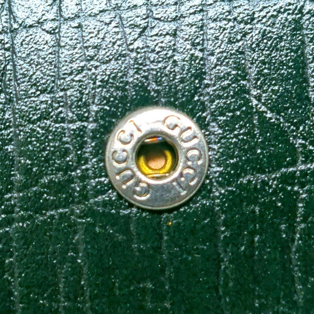 超美品✨【GUCCI】６連 キーケース インターロッキング ダークグリーン 箱付