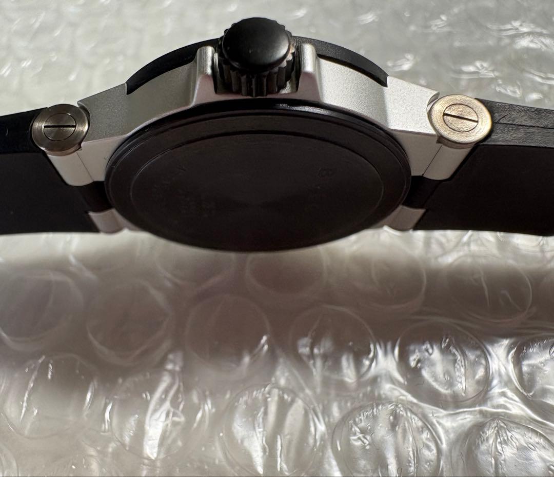 稼動品⭐️BVLGARI デイトクォーツAL29TA アルミニウム ラバーベルト