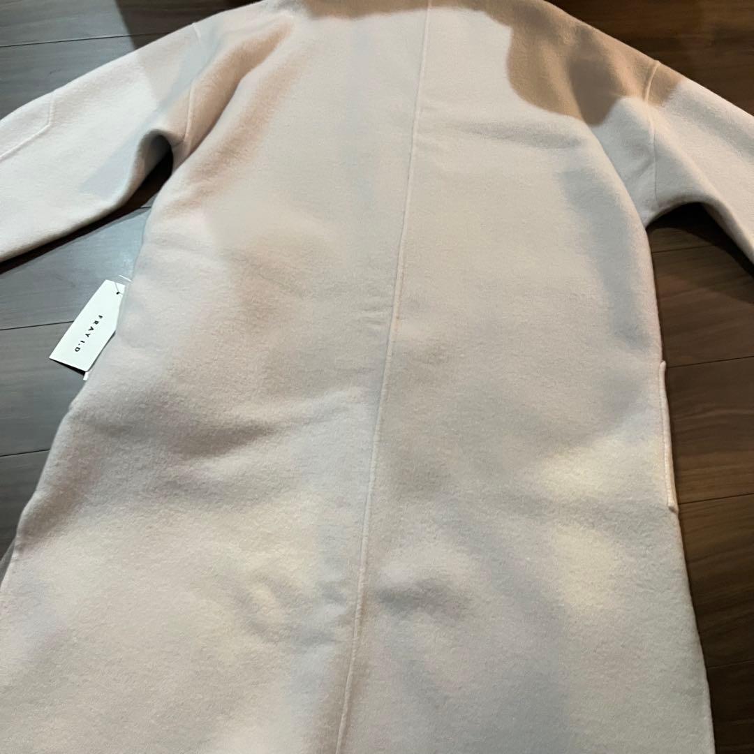 フレイ アイディー　ウールカシミアバイカラーリバーコート