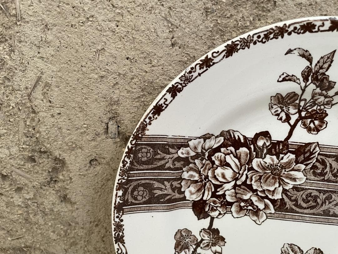 美品 エミールブルジョワ　平皿N-938/フランスアンティーク/ブロカント