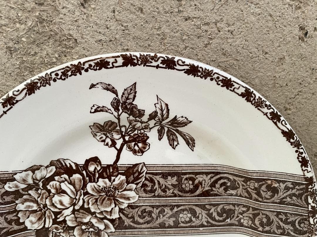 美品 エミールブルジョワ　平皿N-938/フランスアンティーク/ブロカント