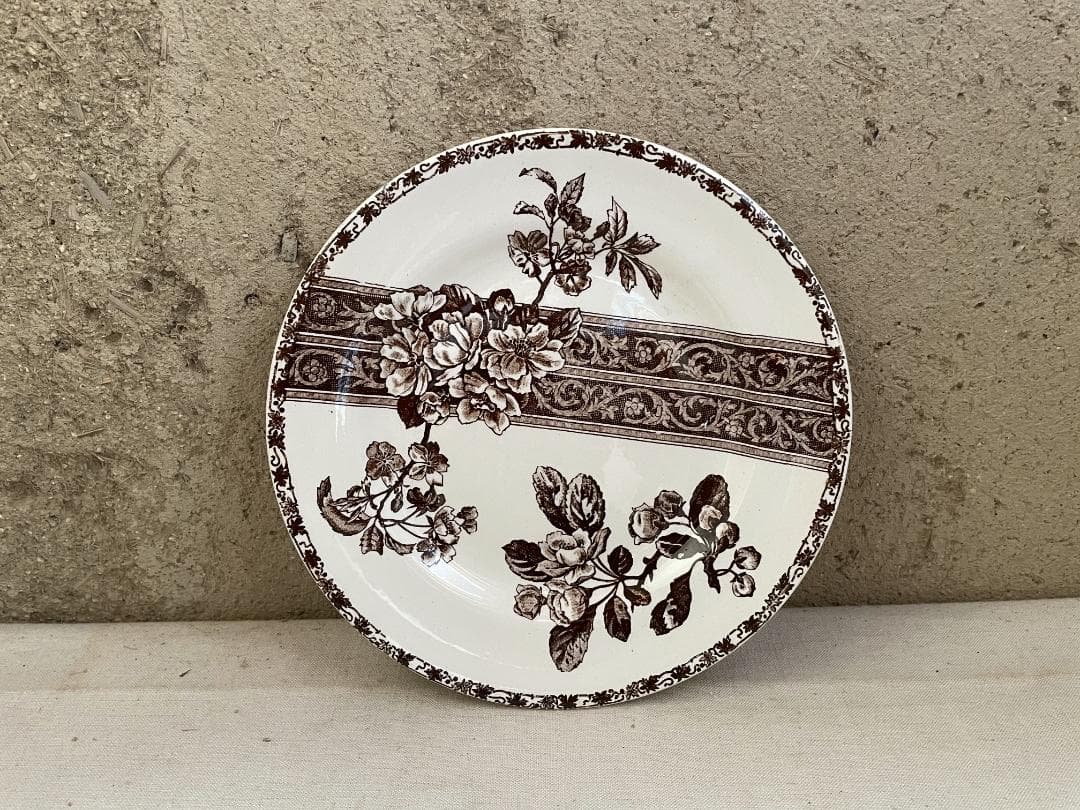 美品 エミールブルジョワ　平皿N-938/フランスアンティーク/ブロカント