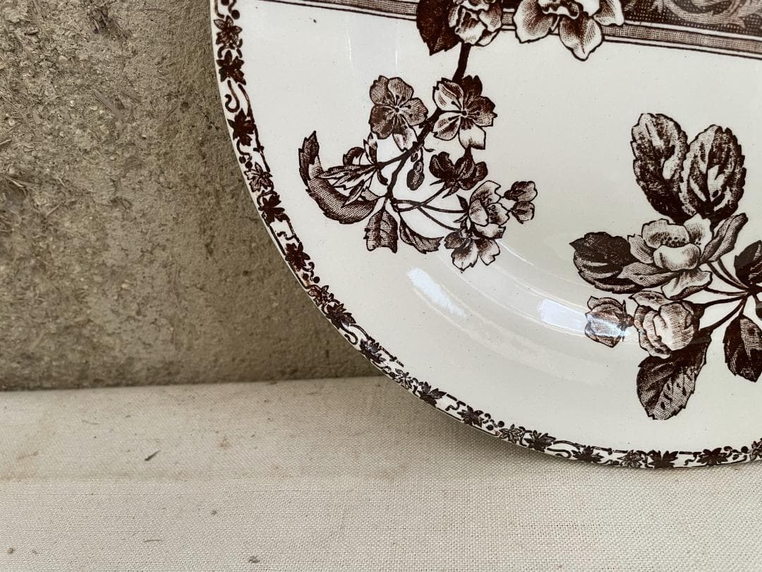 美品 エミールブルジョワ　平皿N-938/フランスアンティーク/ブロカント