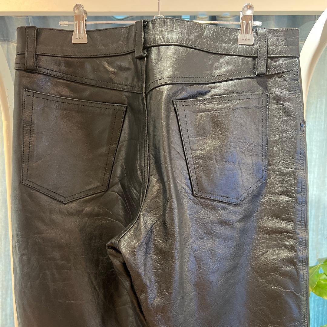 黒レザー パンツ　34インチ