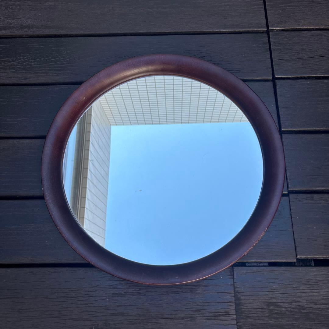 秋田木工　鏡　ミラー　柳宗理　ヴィンテージ