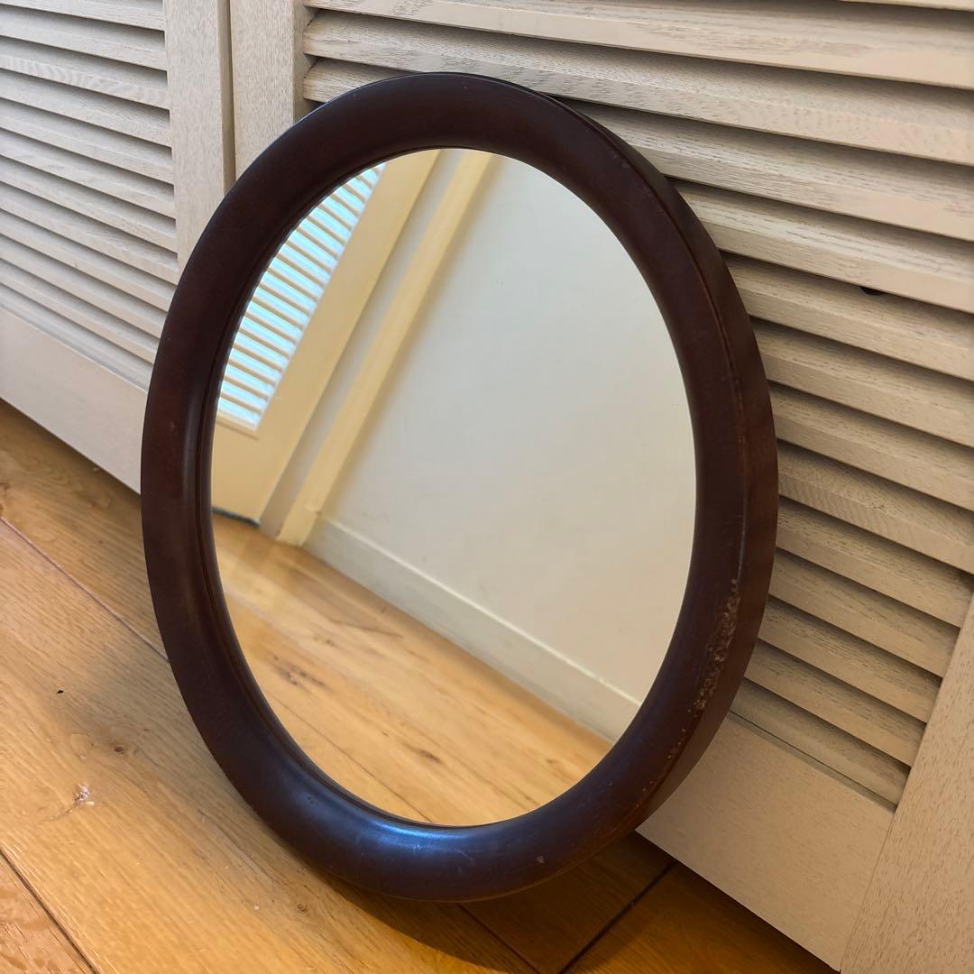 秋田木工　鏡　ミラー　柳宗理　ヴィンテージ