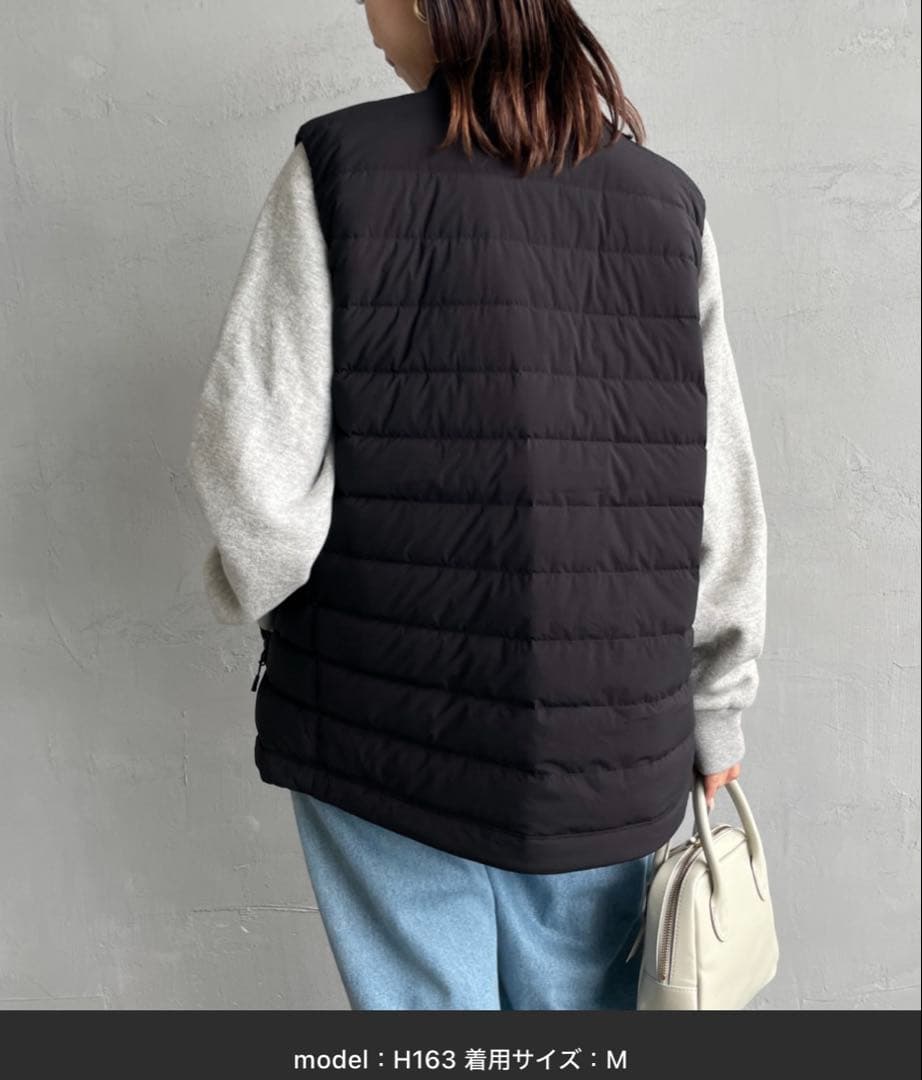 [DANTON/ダントン] 2WAYストレッチナイロン ダウンベスト　Mサイズ