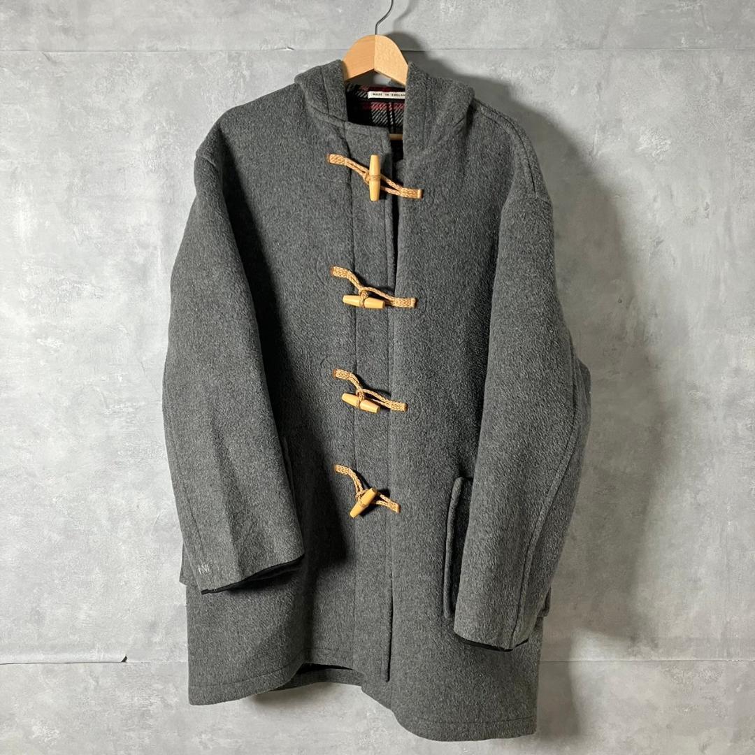 Tibbett チベット ダッフルコート 英国製 グレー XL相当 N492