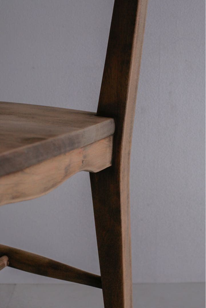 白木椅子 無垢材 ダイニングチェア　アンティークチェア ナチュラル古家具 古道具