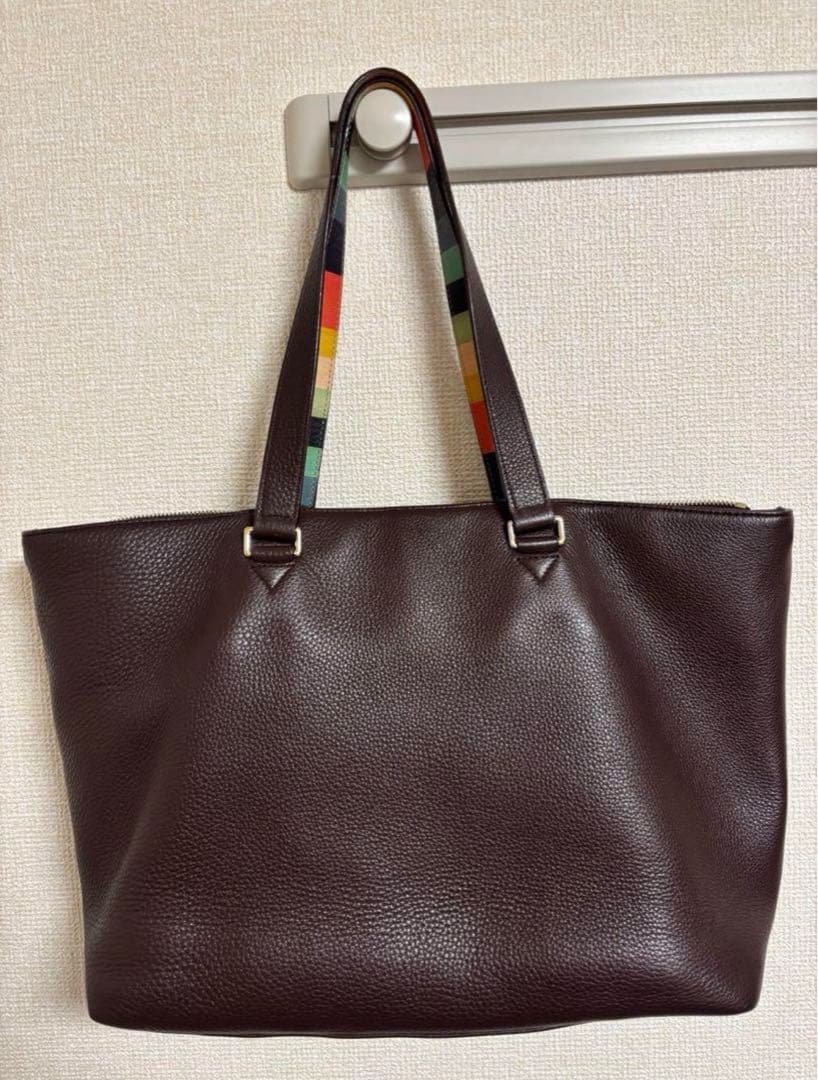 Paul Smith ダークブラウン トートバッグ
