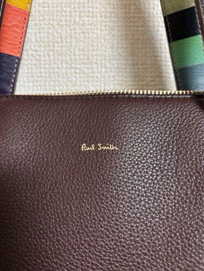 Paul Smith ダークブラウン トートバッグ