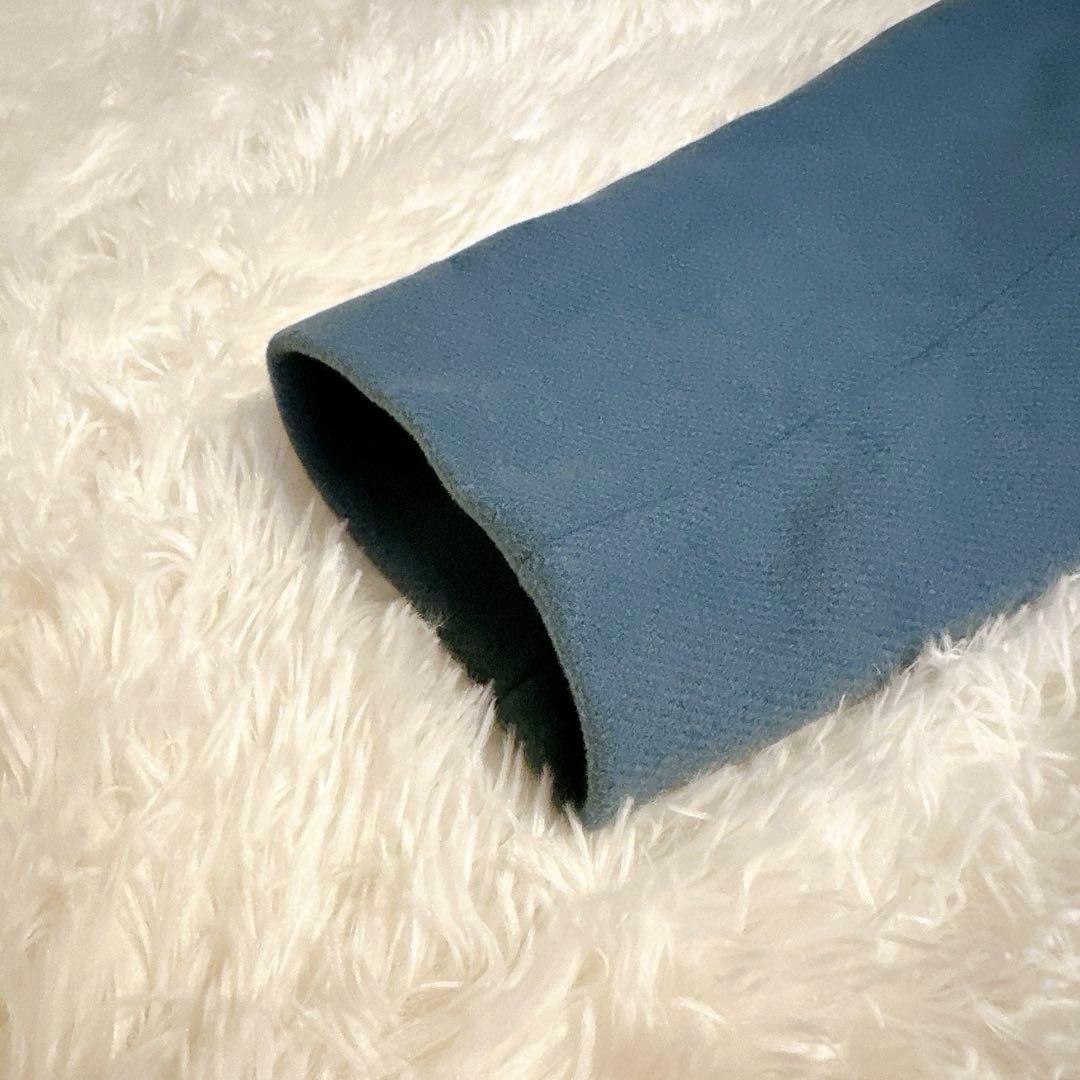 極美品 イエナ オーバー チェスターコート マンテコ ブルー MANTECO S