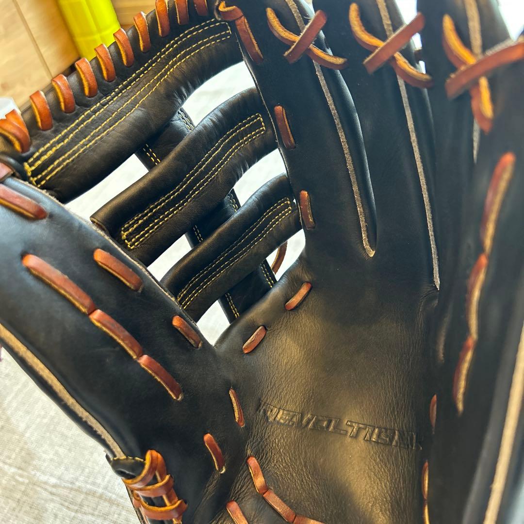 ミツワタイガー　軟式グローブ 黒