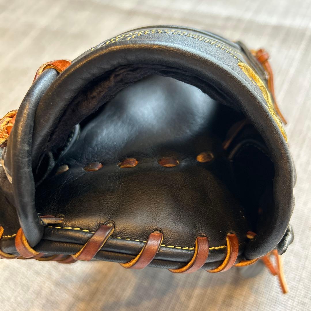 ミツワタイガー　軟式グローブ 黒