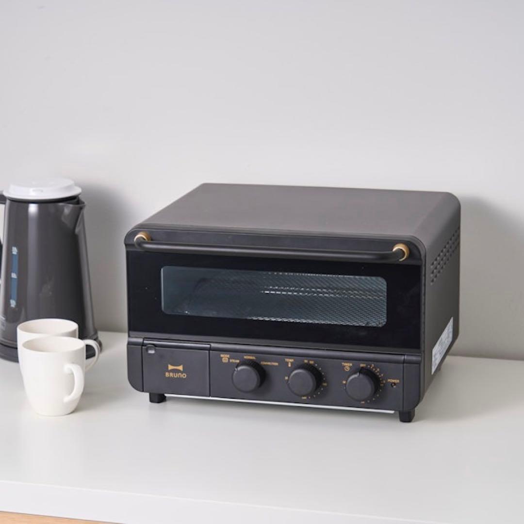 【新品未使用】BRUNO スチーム＆ベイク トースター（ブラック）
