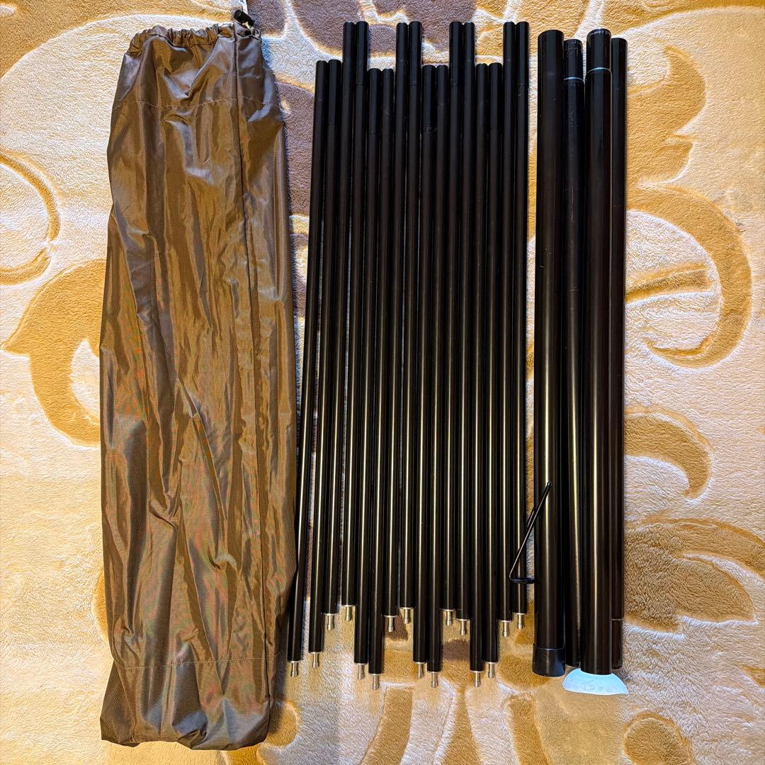 DOD タケノコテント2 専用マット2個+専用シート+ドレープ 中古美品セット