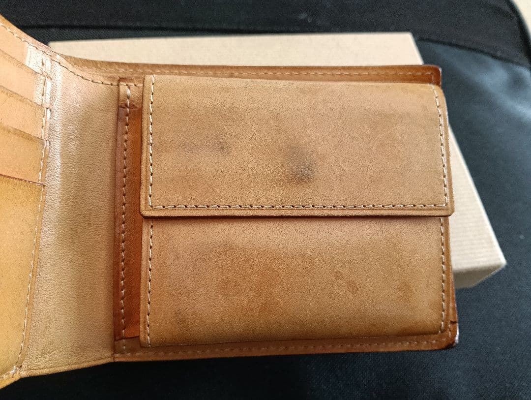 土日発送 GANZO コードバン 折り財布 馬革