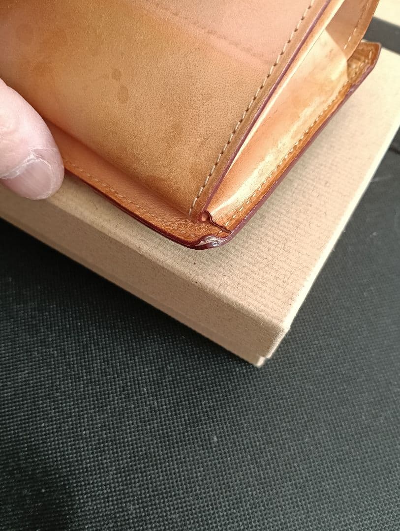 土日発送 GANZO コードバン 折り財布 馬革