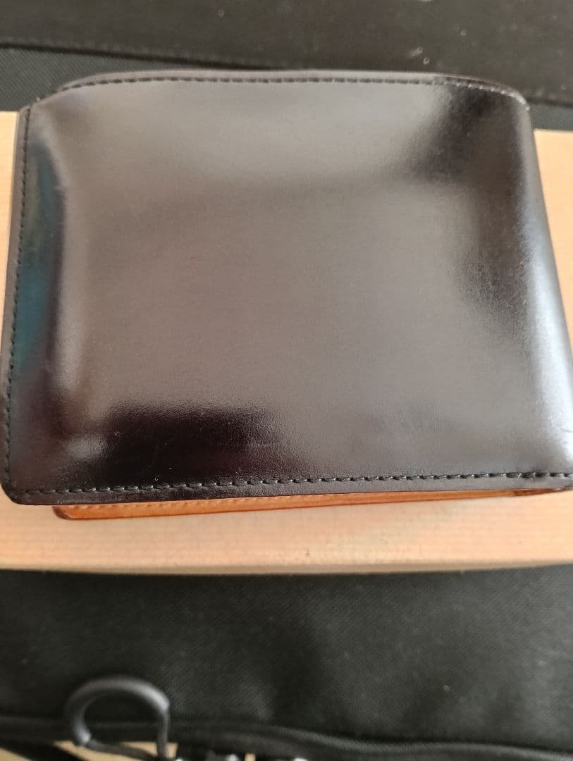 土日発送 GANZO コードバン 折り財布 馬革