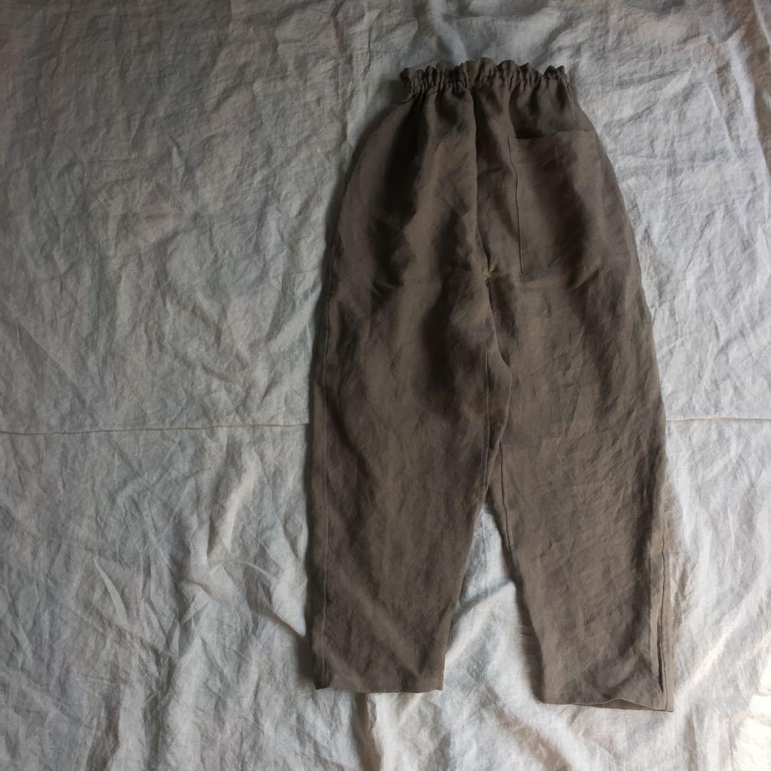 リネンのもんぺ　モカ