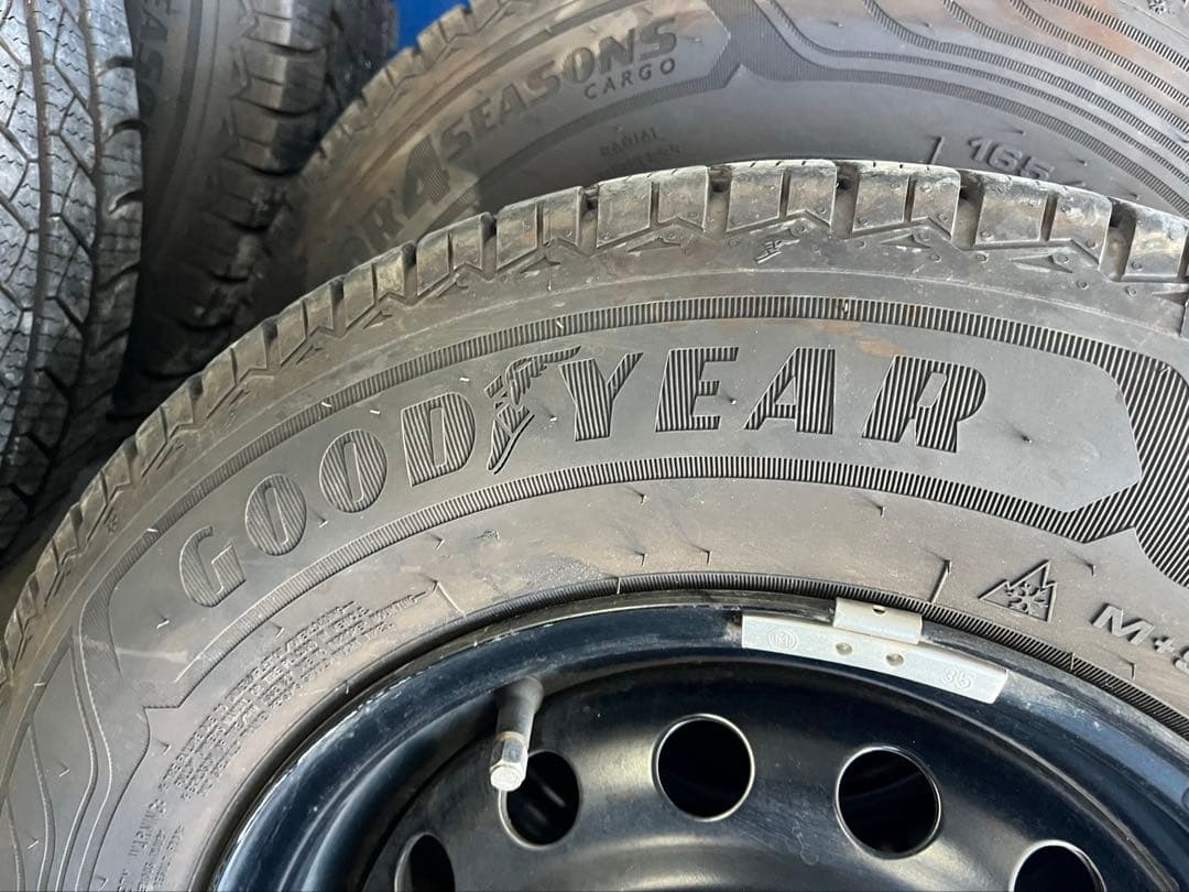 オールシーズンタイヤ ホイールGOODYEAR 165/80R13 バリ山
