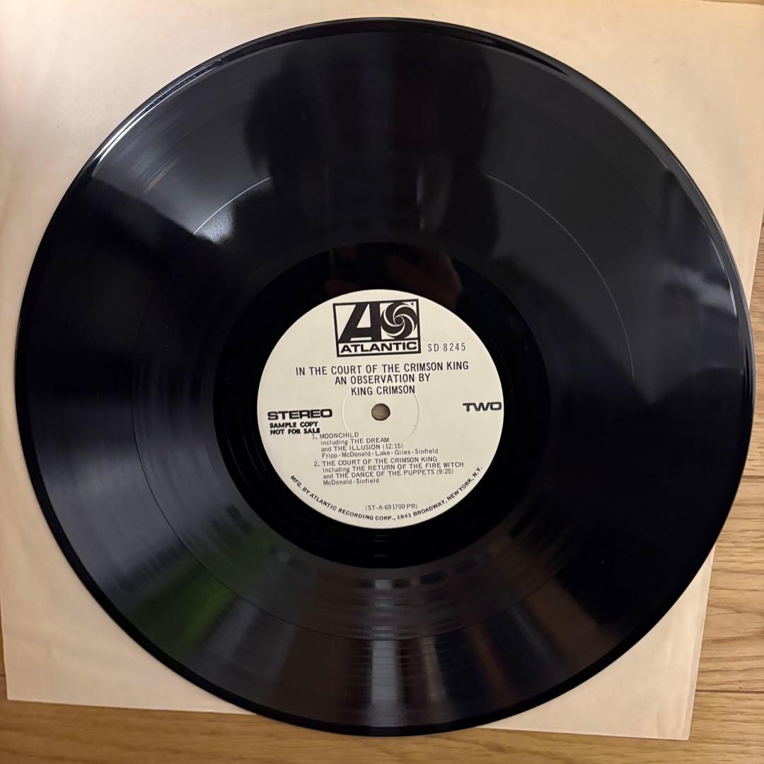 【ギガレア！】キングクリムゾン/宮殿　USオリジナル　白プロモ盤！【超美盤！】