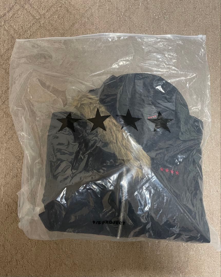 9/S PROJECT MA-1スタイル ボンバージャケット ブラック