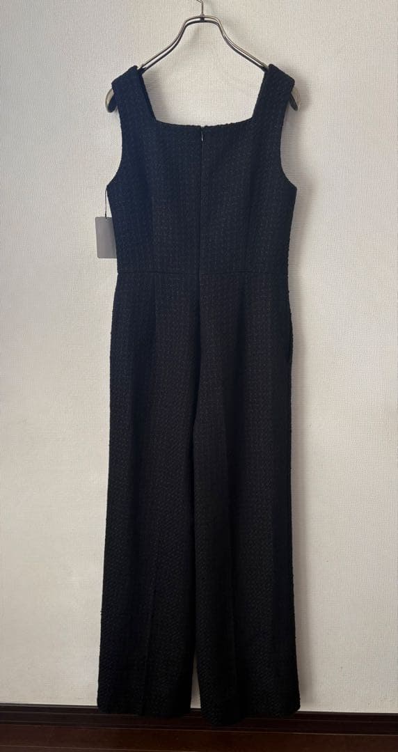 【美品.タグ付き 】ESTNATION ファンシーツイード　オールインワン38