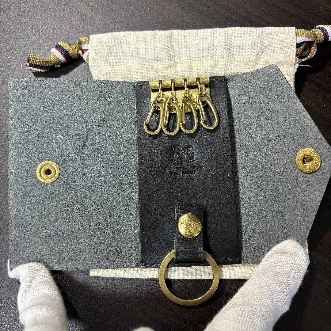 【保証書あり新品未使用】イルビゾンテ キーケース ブラック 黒 NERO