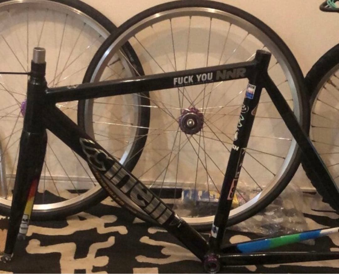 Cinelli×MASH ヒストグラムフレームセット　クランクつき　ピストバイク