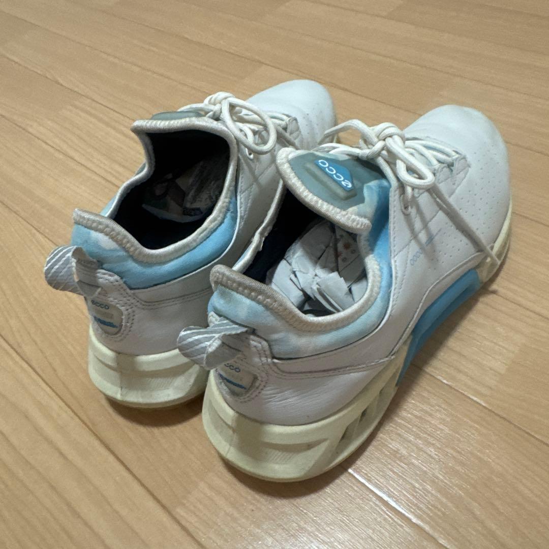 ハワイ限定　ECCO ゴルフシューズ ホワイト レザー